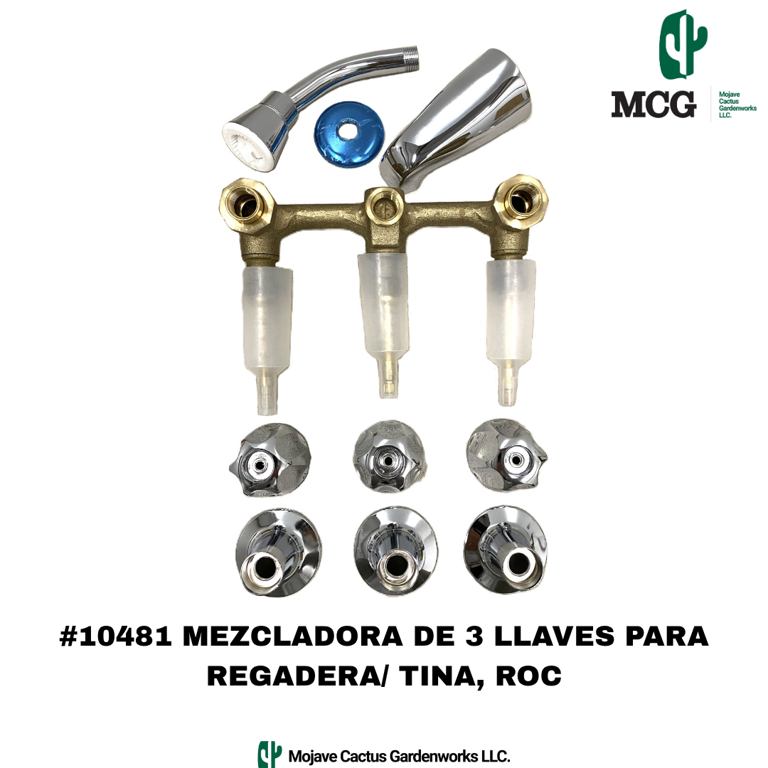 3 HANDLE TUB SHOWER FAUCET - ROC