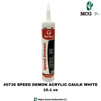 RED DEVIL - SPEED DEMON ACRYLIC CAULK WHITE 10.1 oz