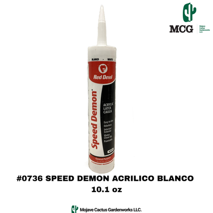 RED DEVIL - SPEED DEMON ACRYLIC CAULK WHITE 10.1 oz
