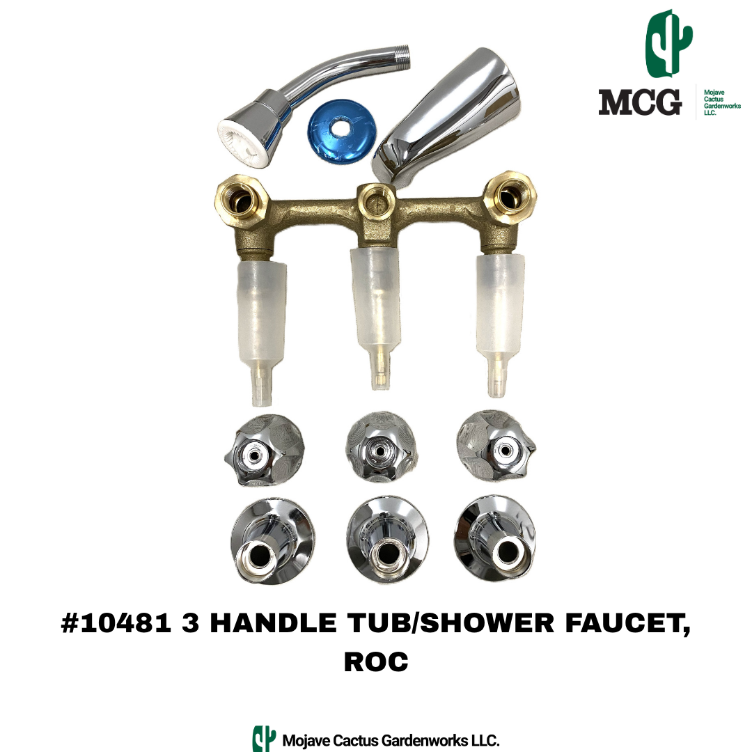 3 HANDLE TUB SHOWER FAUCET - ROC