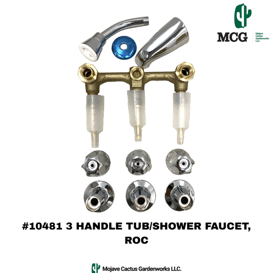 3 HANDLE TUB SHOWER FAUCET - ROC