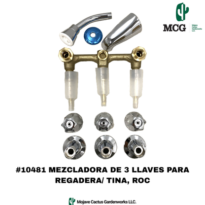 3 HANDLE TUB SHOWER FAUCET - ROC