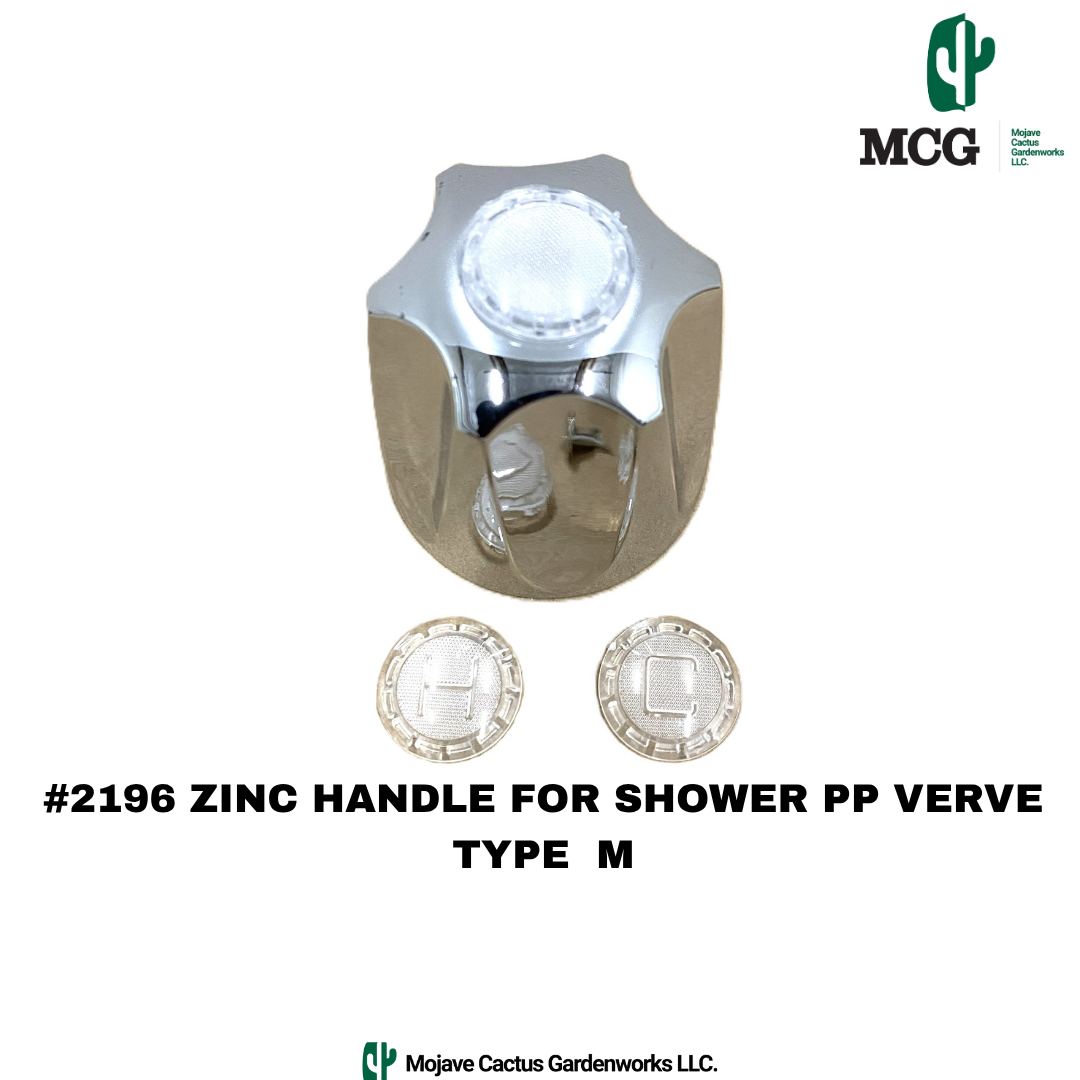 ZINC HANDLE FOR SHOWER PP VERVE TYPE  M