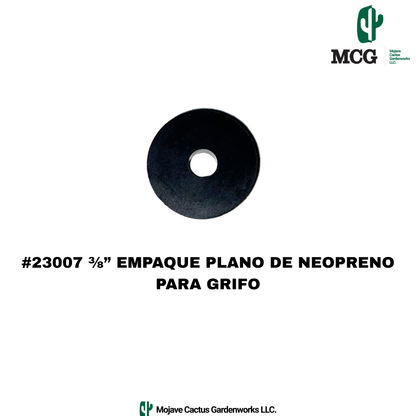 FLAT NEOPRENE FAUCET BIBB WASHERS 3/8" L (SET OF 2)