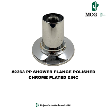 PP SHOWER FLANGE POLISHED CHROME PLATED ZINC