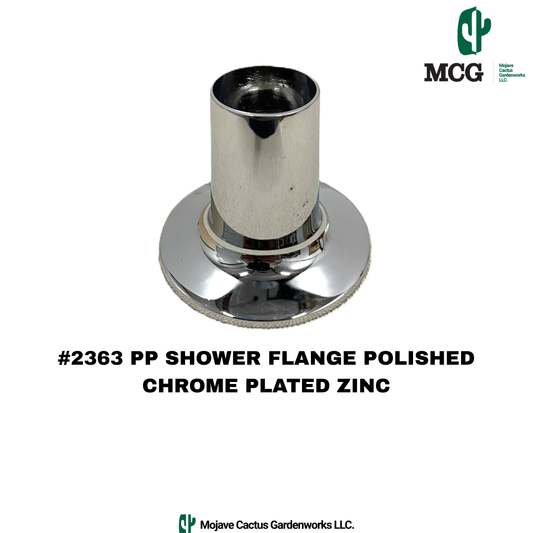 PP SHOWER FLANGE POLISHED CHROME PLATED ZINC