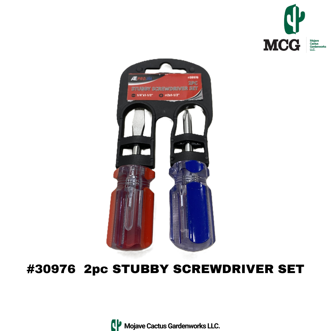 STUBBY SCREWDRIVER SET 2 pc