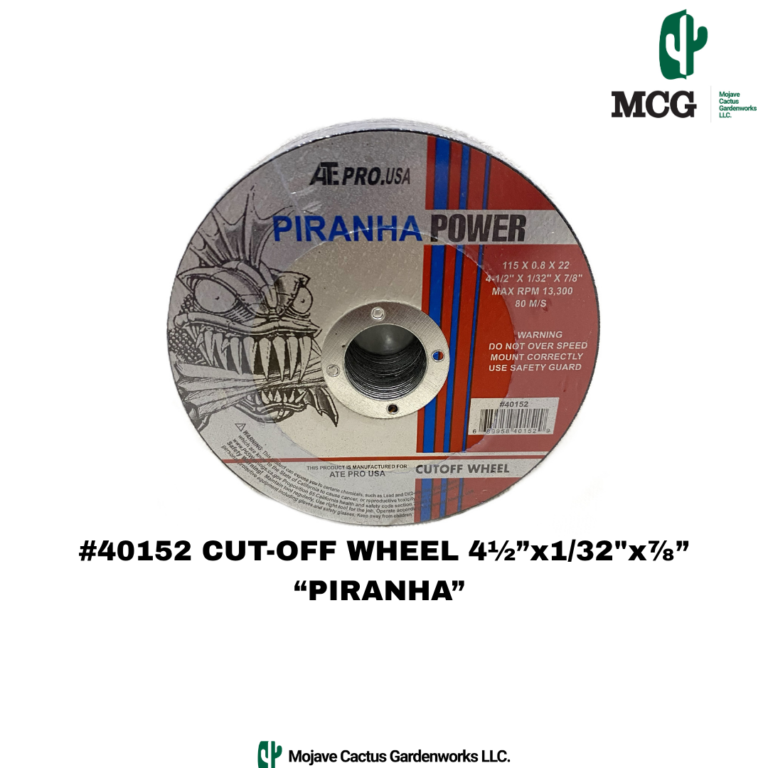 4 1/2" x 1/32" x 7/8" PIRANHA CUTOFF WHEEL