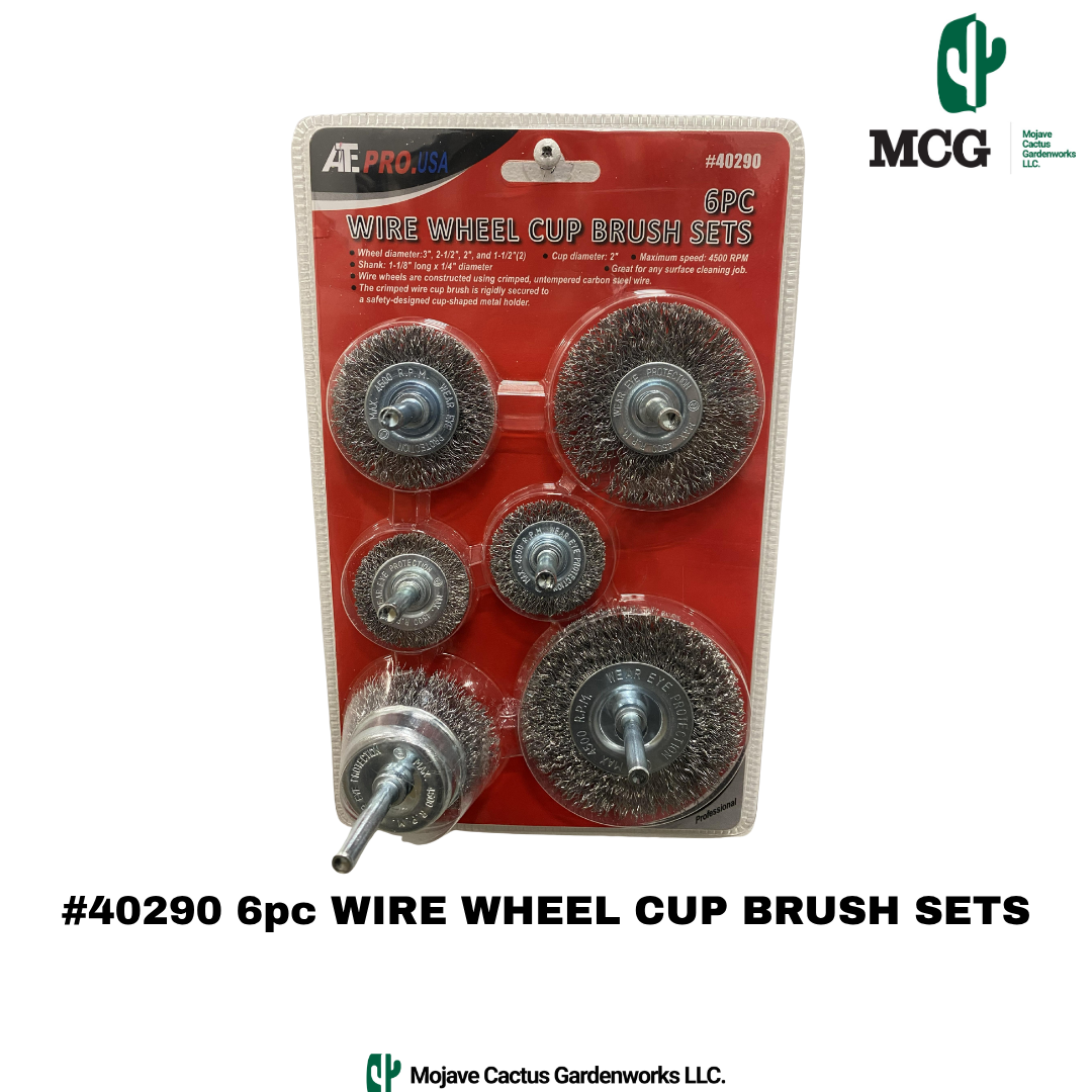 6 pc WIRE WHEEL CUP BRUSH SETS