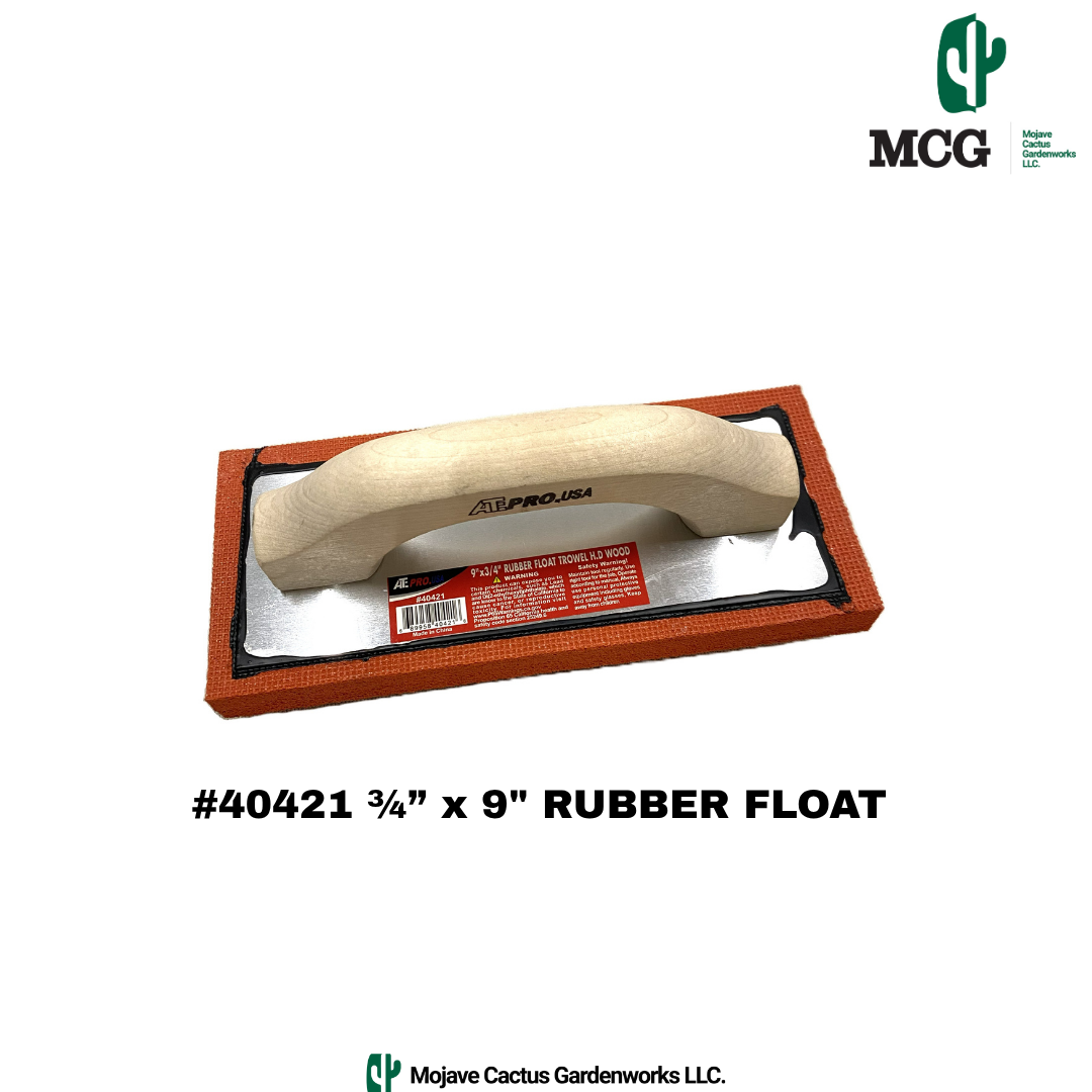 3/4" x 9" RUBBER FLOAT WITH WOOD HANDLE