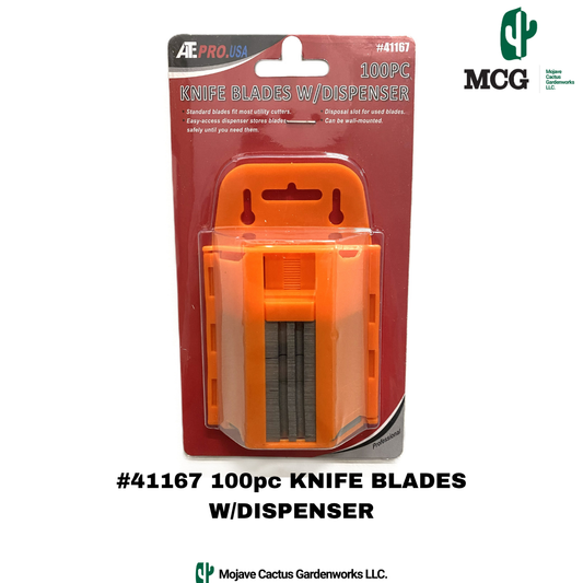 100 pc KNIFE BLADES WITH DISPENSER