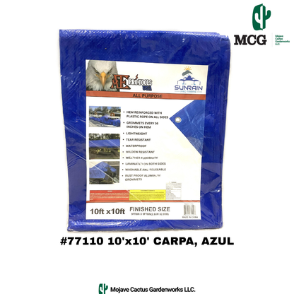 10' X 10' TARP, BLUE - ALL PURPOSE