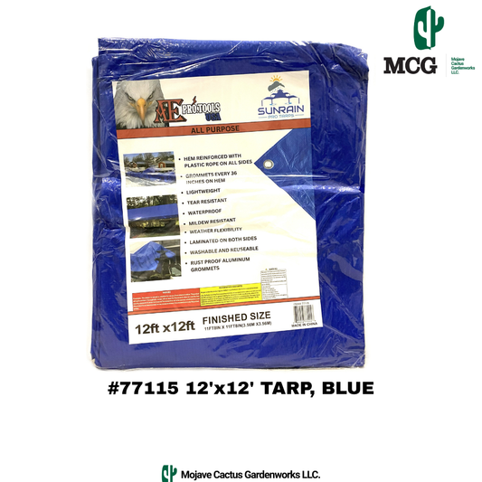12' X 12' TARP, BLUE - ALL PURPOSE
