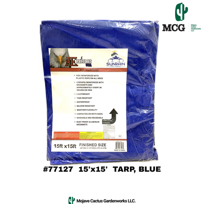 15' X 15' TARP, BLUE - ALL PURPOSE