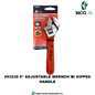 6" ADJUSTABLE WRENCH WITH DIPPED HANDLE